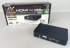 H30OD6 ELECOM エレコム ディスプレイ分配器 VSP-HD12BK 2分配 HDMI対応 4K HDCP対応