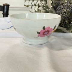 フランスアンティーク 　カフェオレボウル　ピンク　磁器　ビンテージ　フレンチコレクション リモージュ【659】
