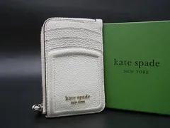 kate spade ケイトスペード K5611 レザー カードケース コインケース コインパース カード入れ 小銭入れ オフホワイト系 DH7231