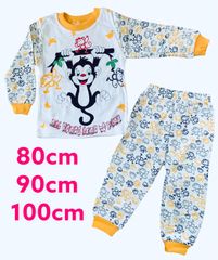 長袖パジャマ⭐︎おさる(黄色)  80・90・100cm