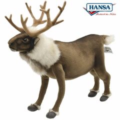 HANSA 7863 トナカイ 35cm NORDIC REINDEER BH7863 ぬいぐるみ ハンサ クリスマス 誕生日 プレゼント 動物 犬 猫 鳥 うさぎ ペンギン アニマル 置物 人形 フィギュア 大きい マスコット 実物大 大型