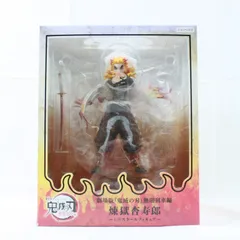 A1202・鬼滅の刃 煉獄杏寿郎 フィギュア 劇場版鬼滅の刃 無限列車編 1/8 スケール 箱ダメージあり