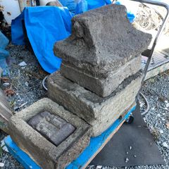 石橋 手作り国産品【お値打ち】 造園 日本庭園 ビシャン仕上げ - メルカリ