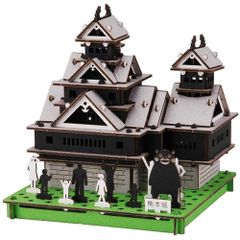 hacomo 熊本城 くまモンver. 銀杏城 くまもん 玩具 おもちゃ 組立式 工作 ダンボール クラフト 小学生 春休み GW 夏休み 冬休み 宿題 工作キット インテリア PUSUPUSU プスプス