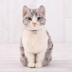 キジトラ♡羊毛フエルト♡リアルサイズ 楽天市場】本物そっくりなリアル猫 キジトラ 手作りキット