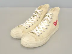 コンバース×プレイコムデギャルソン コラボ Converse ALL STAR HI メンズ 25 ホワイト系 スニーカー 112856 箱付き 現状品 2507LT139