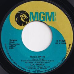 Lou Rawls Walk On In / The Politician MGM US K 14428 211771 SOUL ソウル レコード 7インチ 45