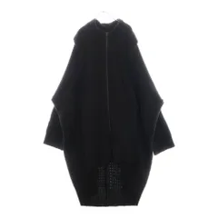 Yohji Yamamoto POUR HOMME (ヨウジヤマモト プールオム) 23AW 3G TUCK FASTENER CD タックファスナー ウール ローゲージ ニットジャケット カーディガン ブラック HJ-K85-985のサムネイル