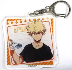 【中古】キーホルダー 爆豪勝己 描き下ろし アクリルキーホルダー 「僕のヒーローアカデミア×TOWER RECORDS CAFE 2023」