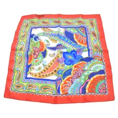 ETRO (エトロ) 総柄 シルク ハンカチ スカーフ マルチのサムネイル