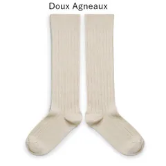 【新品・未使用】collegien(コレジアン) La Haute 【Doux Agneaux】Ribbed Knee-high Socks キッズ リブニーハイ 靴下【2950】13.5cm〜21cm