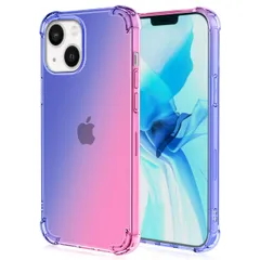 iPhone14 ケース アイフォン14  グラデーション耐衝撃 ソフト ケース 【Color】 ブルー・ピンク