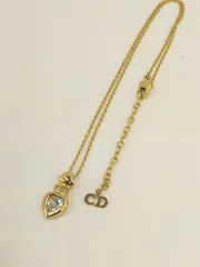 クリスチャン・ディオール/Christian Dior　ハートモチーフ　ゴールドカラーネックレス　ビンテージ　中古美品