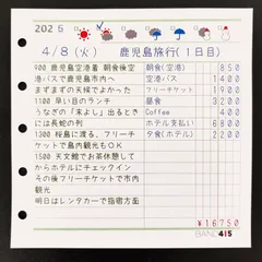 Ｍ５スクエアリフィル 日記帳 30枚（60日分）