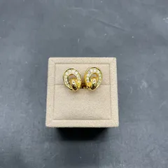 ✨極美品✨Dior　ディオール　イヤリング　Dロゴ　ファイヤー　ラインストーン Christian Dior ディオール CDロゴ ラインストーン ピアス