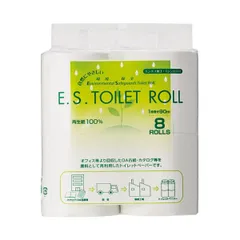 4975296126511 太洋紙業 ESトイレットロール90m巻 8ロール【沖縄離島販売不可】