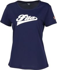 FILA フィラ アップリケTシャツ テニスウェア レディース (VL2973) 24FW