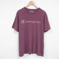 XL/古着 チャンピオン champion 半袖 ブランド Tシャツ メンズ ビッグロゴ 大きいサイズ コットン クルーネック エンジ 25jun19 中古