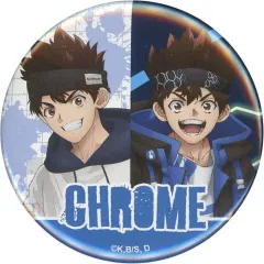 【中古】バッジ・ピンズ クロム(Monotone Street＆サイバーパンク) 缶バッジ 「ぷちくじ Dr.STONE Monotone Street＆サイバーパンク」 B賞