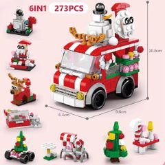 8967-5 聖誕廚房車 積木 兼容 套件 兼容品 城市 益智玩具 禮物 迷你人偶 免運 全新 未使用品 便宜 郵寄