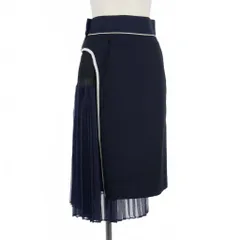メル子 新品タグ付 Sacaiサカイ 定番 アコーディオンプリーツスカート sacai サカイ 20SS 素材切替アコーディオンプリーツスカート 20