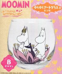 [중고] 머그컵·탕만 B 디자인 유라유라 아트 글라스 [타이토 복권 본점 무민~무민들과 집에서 카페 밥~] 유라유라 아트 글라스상