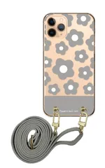 Galaxy S21 Ultra 5G SC-52B ギャラクシーS21ウルトラ スマホケース スマホショルダー お花 花柄 フラワー 北欧柄 かわいい レザーベルト ストラップ 調節可能 130cm  カラー06