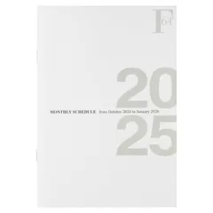 【特価商品】キョクトウ 手帳 2025年 2024年10月始まり FOBCOOP B6 マンスリー 白 PBF75W25