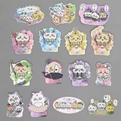 【中古】シール・ステッカー 全15種セット 「ちいかわ なんか小さくてかわいいやつ 超まじかるちいかわ スマホに貼れるサイズのホログラムステッカーコレクション」