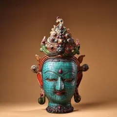 中国古美術・旧蔵鎏金の盤龍花瓶・純手作り・純銅製・高浮彫・案頭・文房・風水開運 中国古美術・銅製の高浮き彫り鎏金宝石を嵌め缶・茶道具・置物