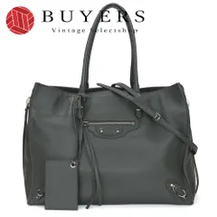 BALENCIAGA 新品同様　ペーパー　ハンドバッグ　バレンシアガ　トート バレンシアガ/トートバッグ/ザ・ペーパー/黒/レザー/型番
