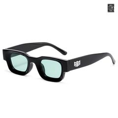 MILLION DOLLA MOTIVE PRESSURE SUNGLASS【BLACK×GREEN】 (サングラス ブラック 黒 グリーン レンズ カラーレンズ黒縁 黒ブチ)