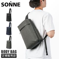 ゾンネ トリム ボディバッグ ワンショルダーバッグ メンズ ブランド 斜めがけバッグ 撥水 軽量 A4 SONNE TRIM SOSL006