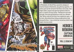 【中古】アニメ系トレカ 40：40/HEROES REBORN/CAPTAIN AMERICA/VOL.2， ISSUE#1