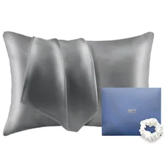 【人気商品】AIFY シルク枕カバー シルク100％ まくらカバー 6Aクラス 片面シルク 枕カバー 43 63 美髪 美肌 洗える 敏感肌に優しい 良い通気性 摩擦軽減 抗菌防臭 乾燥対策 静電気防止 ファスナー式 四季適応 贈り物 1枚セット 43×63c