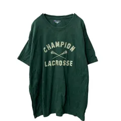 Champion 半袖 プリントTシャツ XL グリーン チャンピオン メキシコ製 ラクロス ビッグサイズ 古着卸 アメリカ仕入 a706-5909