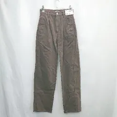 ◇ Θ ◎ UNIQLO ユニクロ 丈長め タック デニムパンツ サイズ36 ブラウン レディース E  【1504210016657】