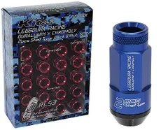 協永産業/KYO-EI Kics レデューラレーシング シェルタイプロック＆ナットセット RL53 ブルー M12×P1.25 ローレットタイプ RL53-13U