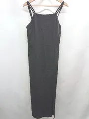 ◇ ⊂　ap retro アプレトロ 大人女子 - ロング キャミソールワンピース サイズF ブラック系 レディース E  【1507080004267】