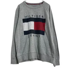 TOMMY HILFIGER ロゴスウェット トレーナー レディース S グレー トミーヒルフィガー プルオーバー 古着卸 アメリカ仕入 a701-5847