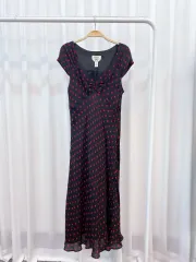 Talbots 黒 レッドドット シルク OPSのサムネイル