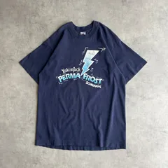 90s/FRUIT OF THE LOOM/フルーツオブザルーム/半袖Tシャツ/USA製/アメリカ製/シングルステッチ/お酒/アルコール/プロモーションプリント/サンダー/ライトニング/ネイビー/紺/L/jmaple