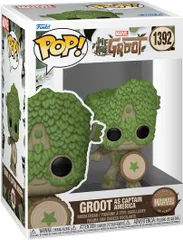 フィギュア Funko Pop Marvel Groot as Captain America マーベル85周年記念 We Are Groot 特別デザイン 高品質 ビニール 製 並行輸入品