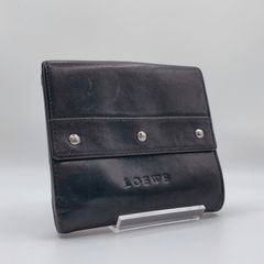 LOEWE ロエベ 折り財布 ブラック 黒 レザー