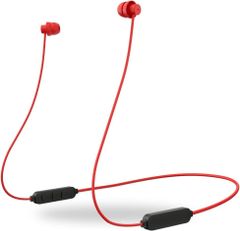 【訳あり・未使用品】AACコーデック対応 ワイヤレスイヤホン レッド■Bluetooth 5■ハンズフリー イヤホンマイク ブルートゥースイヤホン
