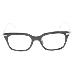 トムブラウン 眼鏡 めがね 度入り ウェリントン 黒 ブラック ゴールド色約14cmテンプル