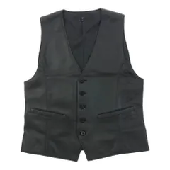 NO ID. ノーアイディ 855030-837L シープレザー ベスト ジレ ブラック系 1【中古】のサムネイル