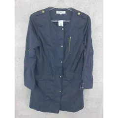 ◇ NATURAL BEAUTY BASIC ナチュラルビューティーベーシック ジップアップ 長袖 ノーカラー ジャンパー S ネイビ－ レディース  【中古】 【1002797270993】