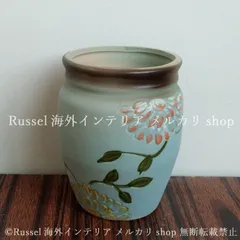 植木鉢 フラワー 手書き風 花 陶器 エレガント ブルー プランター 鉢植え ガーデニング 雑貨 ガーデン雑貨 ガーデンインテリア ガーデン インテリア 庭の装飾 お洒落 おしゃれ 8-14