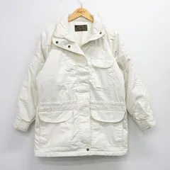 古着 エディーバウアー 長袖 ダウン ジャケット レディース 90s ラグラン 白 ホワイト spe 25oct06 中古 アウター ジャンパー ブルゾン